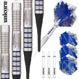 Unicorn Star Gary Anderson Soft Tip Darts, Silver, 17 g/44.96 mm