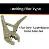 Hot Max 24124 Oxy-Acetylene Hose Crimping Tool, Locking Plier Type