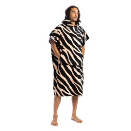 LEUS Original ECO Poncho – 100% Certified Sustainably-Sourced Cotton, Super Absorbent, Quick Drying, Oversized for Changing – Men, Women, and Kids - Dazzle - Large