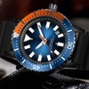 Men Chronograph Watch Rotatable Bezel Self Winding Automatic Movement Waterproof