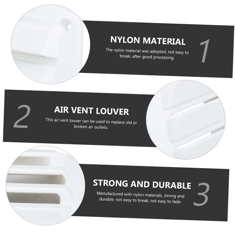 Mipcase Square Vent Cover Louvered for Boats and Rvs Design