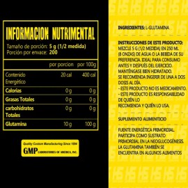 Suplemento En Polvo Glutamina Hiper Sport 1kg Varios Sabores                                                                                          