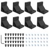 SeekLiny 8Pcs 2040 Corner Brackets Set with 32Pcs M5 T