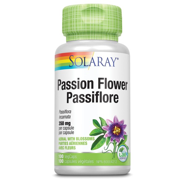 Solaray Passion Flower Aerial 350mg 100 Capsules