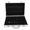 DAUERHAFT Watch Storage Box, 24 Grids Aluminum Alloy Suitcase Watch