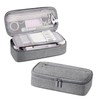 YINKE Pencil Case, Large Capacity, Side Opening, 2 Layers, Simple,