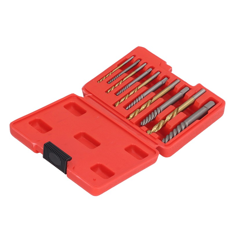 10PCS Screw Extractor Set Heavy Duty Bolt Extractor Set Left