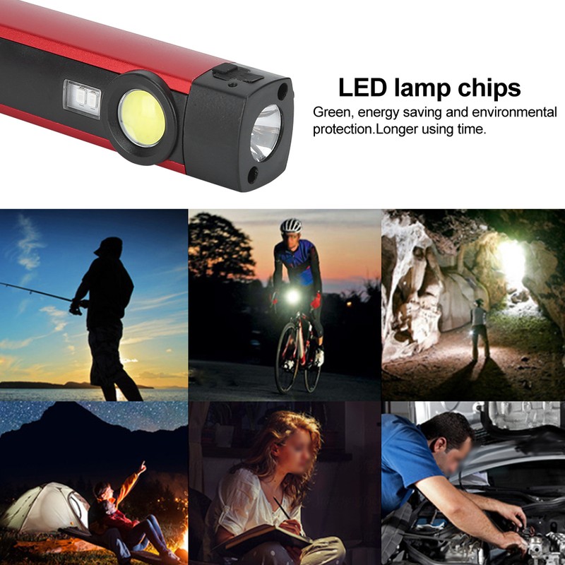 Portable COB Purple Light LED Flashlight Mini Magnet Torch 4