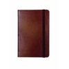 C.R. Gibson Genuine Bonded Leather Journal, By Markings, Smyth Sewn Binding, 192 Ivory Colored Ruled Pages, Pocket On Inside Back Cover, Measures 3.5" x 5.5" - Small Brown (MJ3-4792)