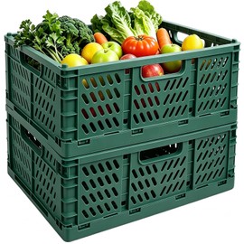 2 Pack Pastel Plastic Storage Baskets-20L Space-Saving Bins