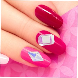 Baluue 50pieces Nail Charms for Art Designs Manicure Rhinestones Multi-Shaped Gems for Weddings Parties Nail Art Assortment Unique Styles