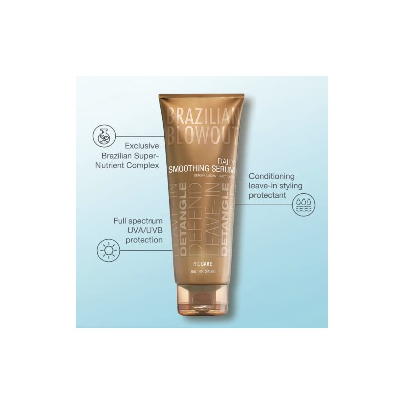 BRAZILIAN BLOWOUT Acai Daily Smoothing Serum, 8 oz
