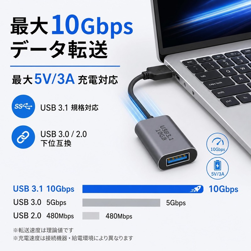 USB C to USB A Converter Adapter (Set of 1),