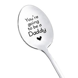 Baby Pregnancy Announcement Gifts for Daddy Dad You're Going to Be a Daddy Spoon for New Dad Gifts Coffee Tea Spoon for Dad Daddy to Be Gifts Funny Engraved Stainelss Steel Spoons