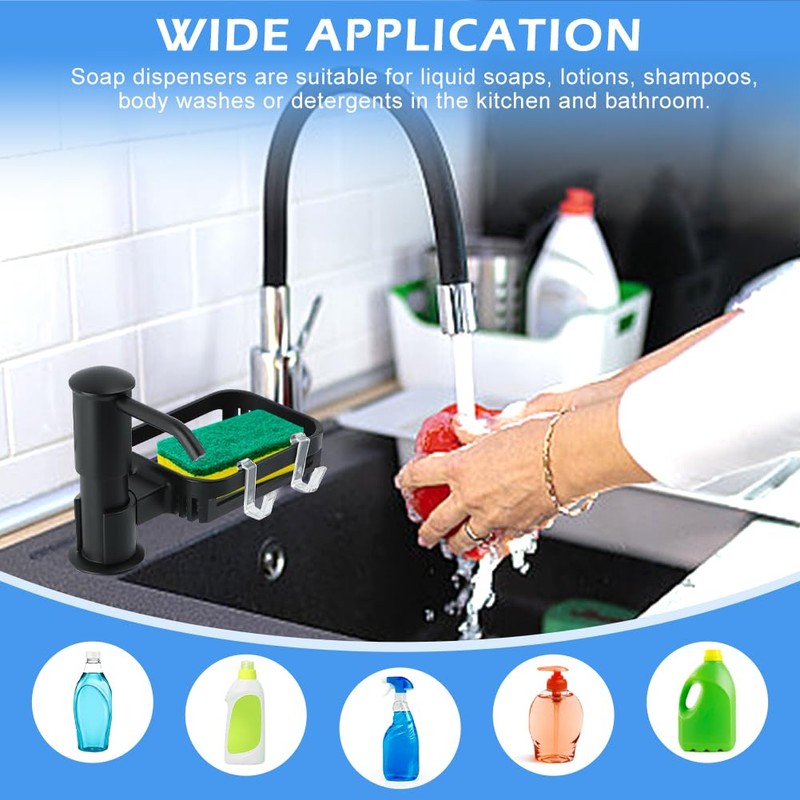 Soap Dispenser for Kitchen Sink, Built in Kichen Sink Soap