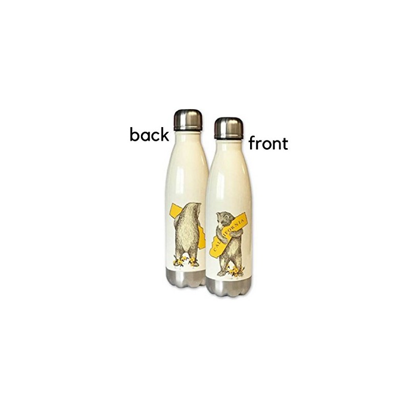I Love California Bear Hug Stainless Steel Water Bottle -