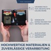 VON HEESEN® Men's Leather Wallet with Coin Compartment and RFID