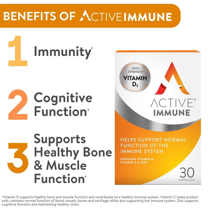 Active Immune | Vitamin D 2000IU | Vegan Formula |