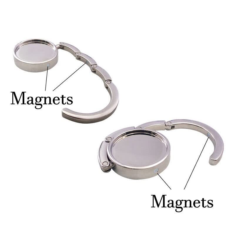 Handbag Hooks for Tables Portable Folding Alloy Purse Handbag Bag