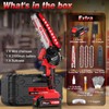 Electric Mini Chainsaw Battery Powered - 6 Inch Cordless Handheld