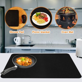 LUPATDY Ceramic Hob Cover Plate, Fireproof & Waterproof, Additional Work Surface, Robust & Durable, Electric, Fibreglass, 1 Burner, Hob Cover