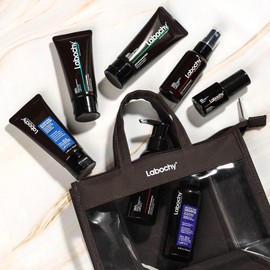 KooSwalla LABOCHY Shea Butter Hair Care Travel Kit, 7PCS Premium Travel Size Hair Products Moisturizing & Nourishing for Soft, Healthy Hair with Bag