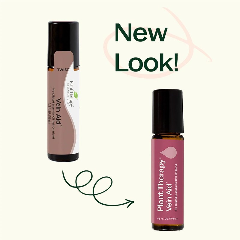 Plant Therapy Vein Aid Essential Oil Blend Pre-Diluted Roll-On 10