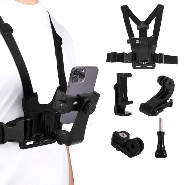 Weskjer Handy Brusthalterung, Running Phone Holder Vest Phonemholder for Ski