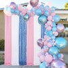 Baby Blue Sequin Backdrop Curtains 2 Pieces 2ftx8ft Glitter Baby