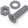 20 x Grey Countersunk Screws Polypropylene (PP) Plastic Nuts and