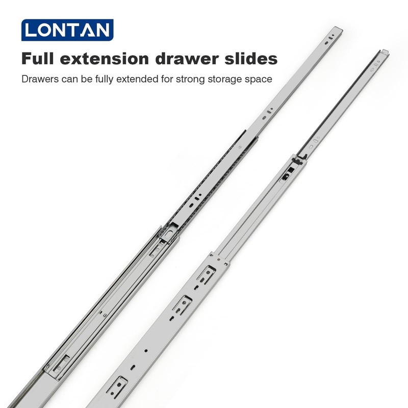 LONTAN 5 Pairs Ball Bearing Drawer Slides 12 14 16