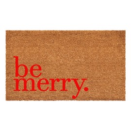 Calloway Mills 109252436 Be Merry Red Doormat 24" x 36"