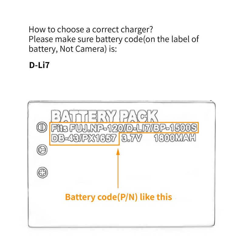 Norifon Pentax Camera USB Charger for Optio 450, 550, 555,