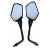 MotorToGo Black Rear View Mirrors for Victory Vegas Vision Kingpin