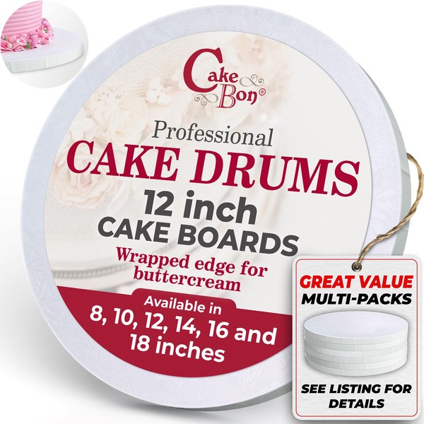Cakebon Cakebon Cake Boards - Sturdy 1/2 Thick Drums -