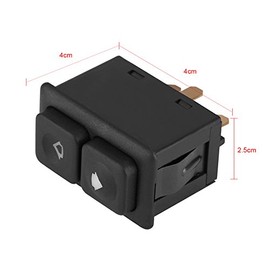 Keenso Car Window Switch, Car 5 Pin 12 V Window Regulator On/Off Switch for E23 E24 E30 61311381205