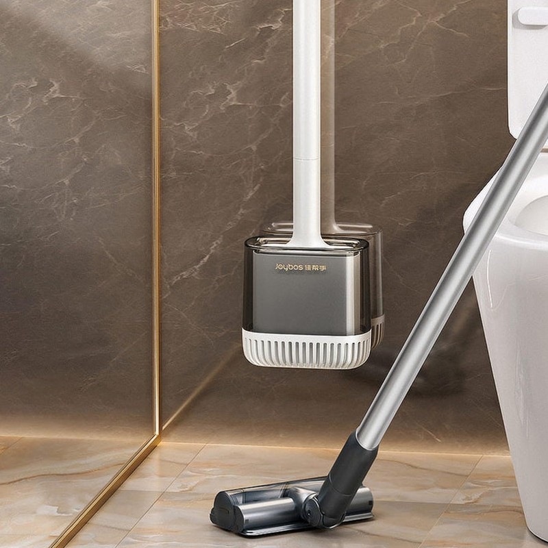 JOYBOS Toilet Brush with H.38cm Base, Nylon (bristles), Plastic (handle),