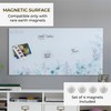 ECR4Kids MessageStor Magnetic Dry-Erase Glass Board with Magnets, 18in x