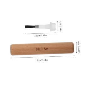 BIUDECO Efficient Dual Head Nail Art Tools Replacement Brush Heads Diy Nail Brush Set