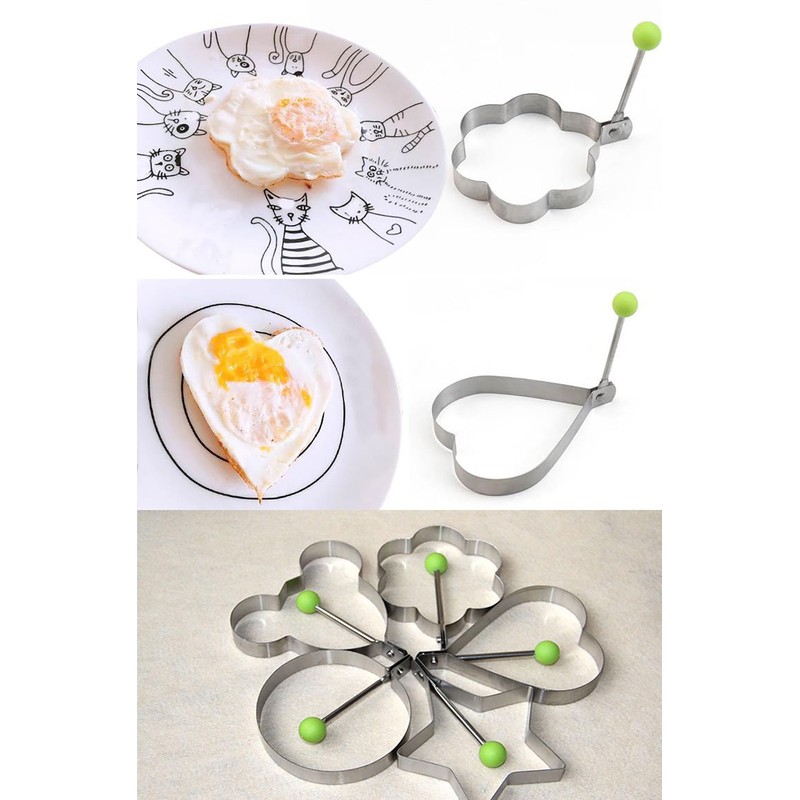 10pcs Egg Molds Egg Shaper Egg Ring For Frying Eggs