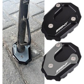 Motorcycle Accessories 800MT/X: Aluminum Side Stand Foot Extension, Fits CFMOTO 800 MTX MT800X Accessories 2024-2025 (Black-MT)