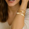 YSFVNP 3 Pcs Gold Bangles, Gold Bangle, Adjustable Stacking Bangle