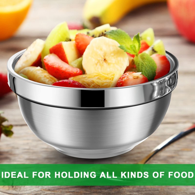 Mimorou 20 Pack 304 Stainless Steel Bowls Set 13oz Metal
