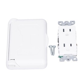 Weatherproof Outlet with Cover US Standard Power Socket Outdoor RV Electrical Receptacle 15A 125VAC