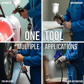 LE LEMATEC Digital Air Pressure Regulator with LED Display Gauge, ¼ NPT Valve for Air Compressor, Tire Inflation, HVLP Spray Paint Gun, & Professional Air Tools, Compact & Heavy-Duty. DAR01B