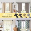 JRZOO 2 Pack Black Curtain Rods 48 to 84 Inches(4-7
