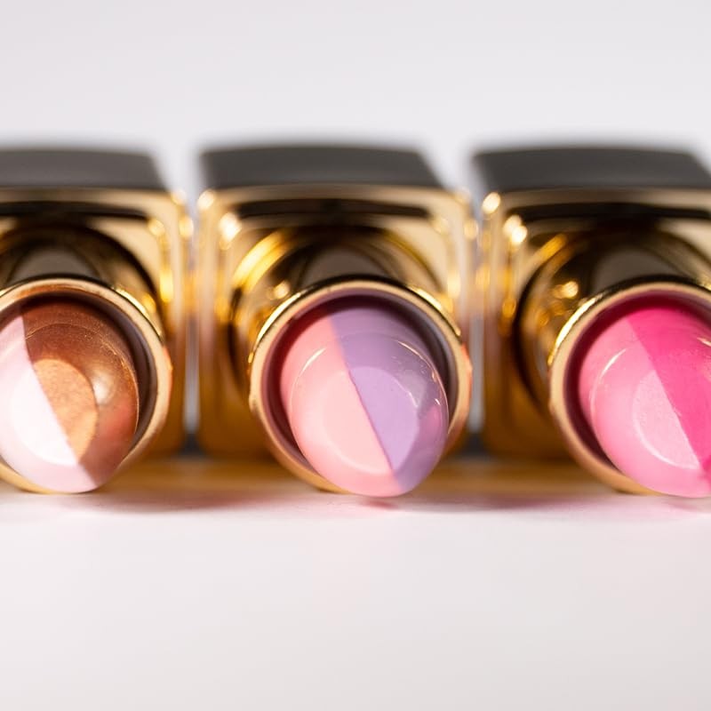 L'Paige L12 - BROWN/YELLOW Split-Stick Lipstick | Aloe Vera Based,