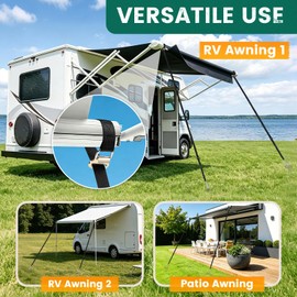 Heavy Duty RV Awning Tie Down Anchor Kit for Camper Trailer Wind Protection