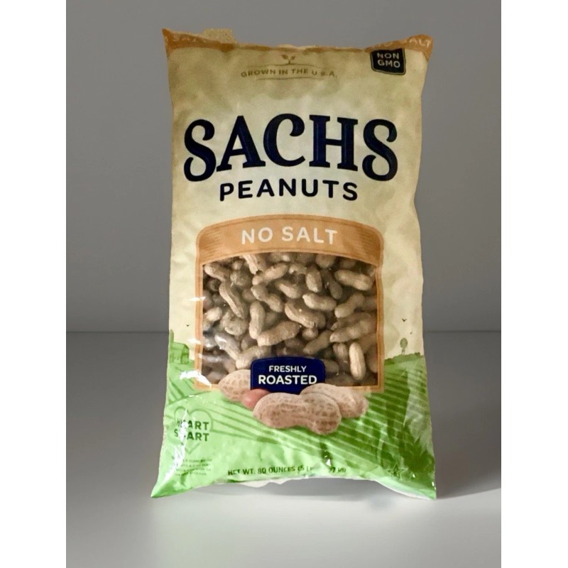 Sachs In-Shell Fancy Virginia Peanuts, Unsalted, 5 lbs. Baseball Time