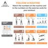 Arena Strength Dumbbell Fitness Workout Cards- Instructional Deck for Dumbbell